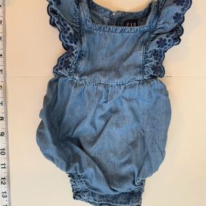 GAP Blue Denim Kids Bodysuit